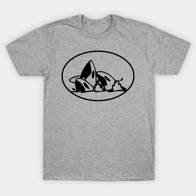 Orca Whales Lovers Vintage T-Shirt by blacckstoned